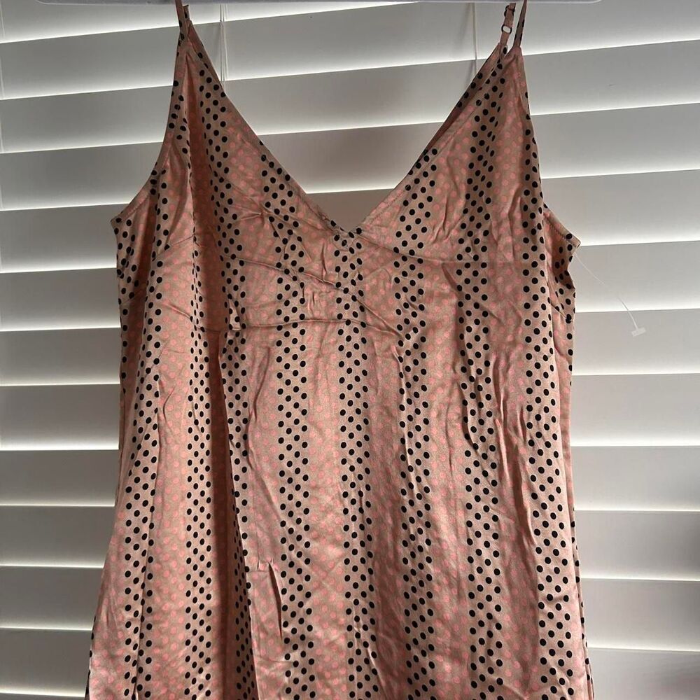 Equipment Lina Silk Polka Dot Slip Midi Dress | Small Feminine Luxury - Picture 5 of 7